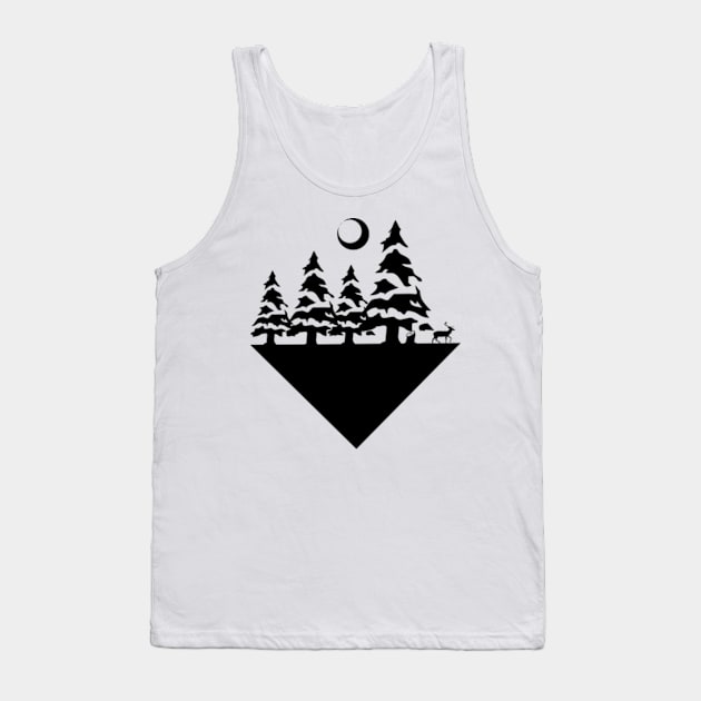 Geometric landscape Tank Top by SAMUEL FORMAS